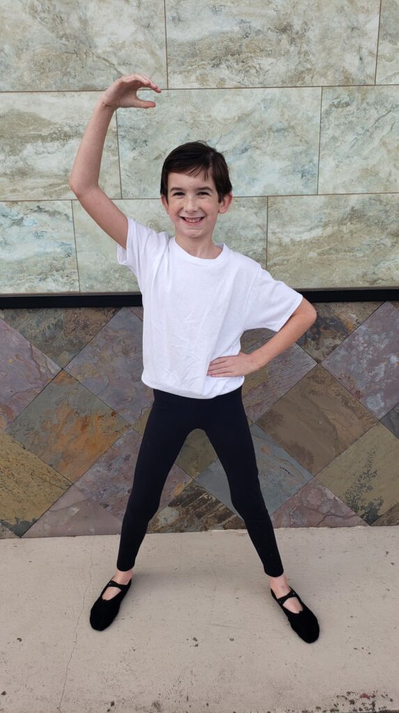 boy doing ballet