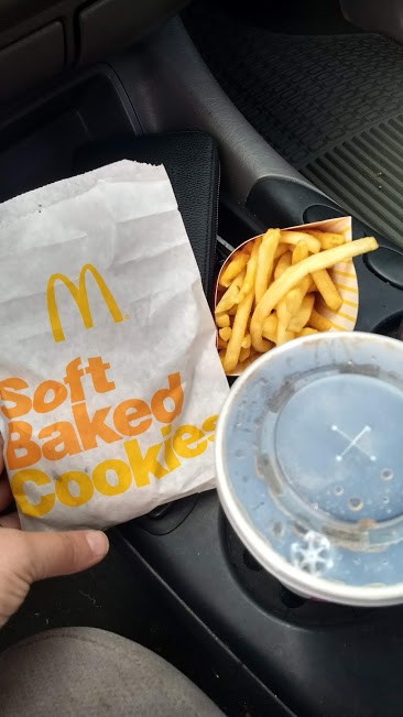 fries, coke, and cookies from mcdonalds