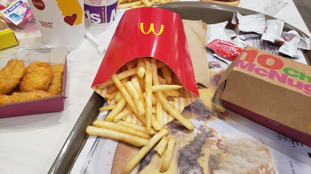 mcdonald's meal with fries