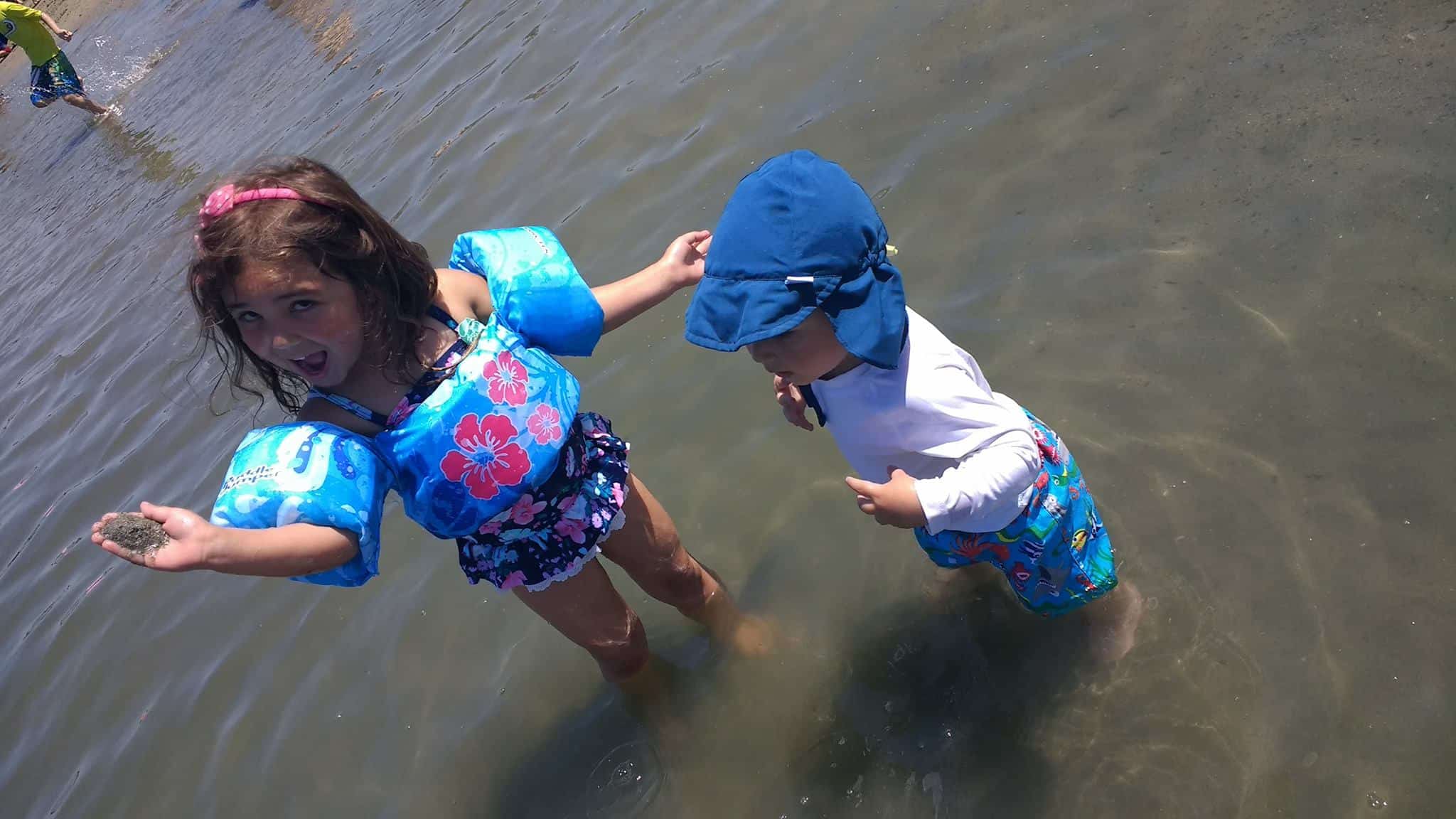 Kids at the beach