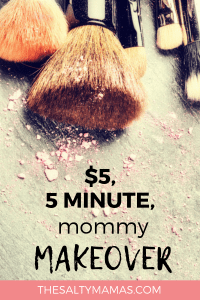Need to freshen up your look? We've got a five minute makeup routine featuring the best drugstore makeup- each one under $5! Get a whole new look in just minutes a day with these tips from TheSaltyMamas.com. #makeup #makeuproutine #mommakeup #mommymakeover #fiveminutemakeup #fiveminutemakeuproutineformoms #drugstoremakeup #bestdrugstoremakeup