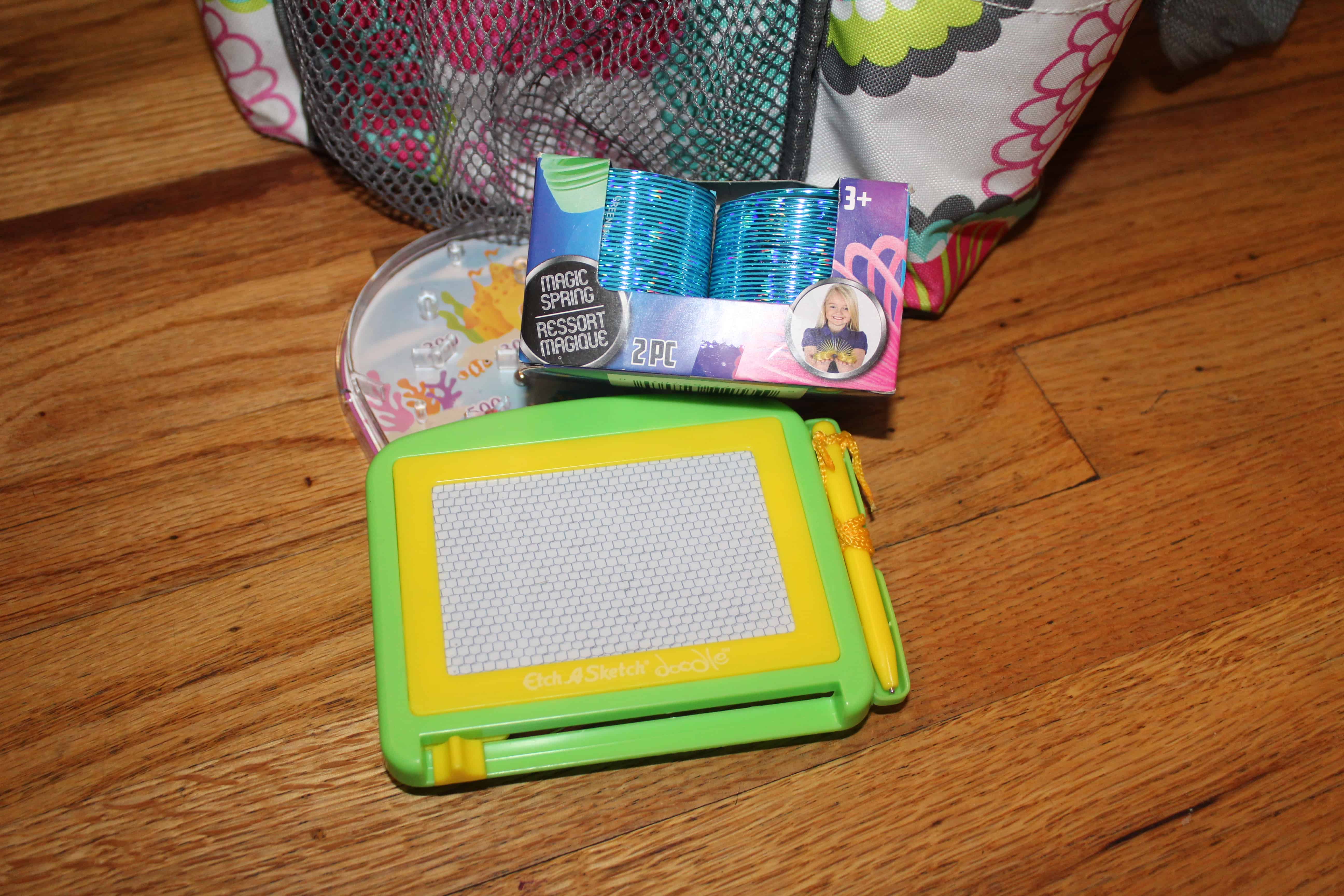 Magnadoodle board and slinkies which are perfect additions!