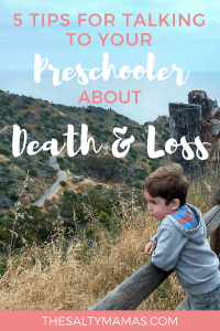 Losing someone you love is hard. Watching your child lose someone they love is almost impossible. Here are 5 tips to help. #grief #processingdeath #talkingtokidsaboutdeath #talkingtokidsaboutdeathtips #deathofalovedone #stagesofgrief #deathanddying #talkingaboutdeath #momlifetips #parentingtips #talkingaboutdeathwithkids #talkingaboutdeathtokids #talkingaboutdeathwithchildren
