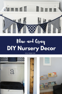 blue and gray boy nursery