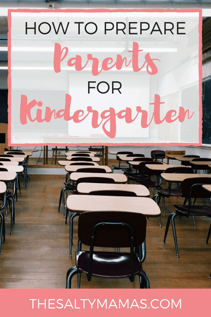 classroom; text overlay reads: how to prepare parents for kindergarten