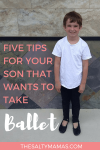 Have a son that's interested in ballet? Here are five tips to get you to his first lesson! #boymom #canboysdoballet #balletforboys #balletboys #balletmen #balletshoesforboys #boysballetshoes #balletforkids #whatdoboyswearinballet #boysdoingballet #boysballetclothes #canboysdoballet #canboystakeballet #boysindance #boysindanceclass #danceclassforboys