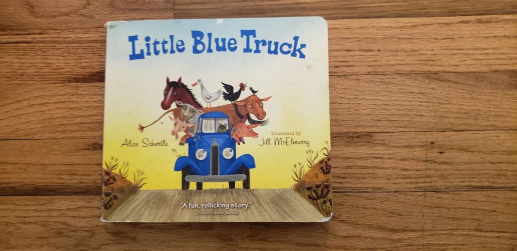 little blue truck board book