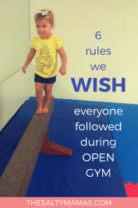 Help make tumbling a whole lot more fun for EVERYONE with these 6 simple rules! #opengym #tumbling #kidsgymnastics #toddlergymnastics #minigymnast #somersaults #summersaults #letsplay #playforkids #toddlerplay #YMCA #YMCAclasses #gymnasticsattheYMCA #itsfuntogototheYMCA