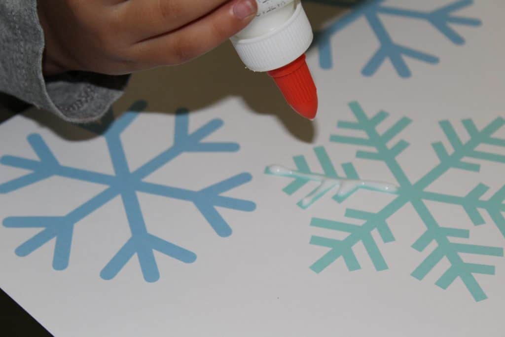 Snowflake Salt Painting A Winter Themed Project You'll LOVE The