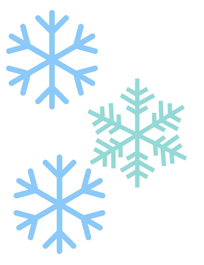 Printable snowflake template. 