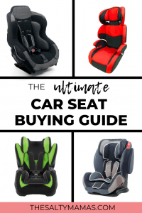 Need a carseat that's easy to install? Or maybe the best seat for grandma's car? How about a narrow car seat that can fit three across in a sedan? Whatever you're looking for, we've got a list of the best car seats for the job at TheSaltyMamas.com. #carseat #carseatsafety #bestcarseat #carseatbuyingguide #narrowcarseat