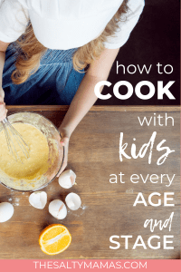 Frustrated trying to get dinner made? Bring your kids in the kitchen! With something for kids of every age, we've got you covered! #cooking #cookingwithkids #jrchef #cookingwithbabies #cookingwithtoddlers #cookingwithmybaby #cookingwithmytoddler #cookingwithpreschoolers #cookingwithmypreschooler