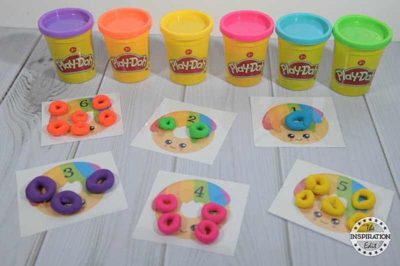 donut playdough mats