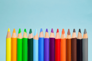 colored pencils used for meditative coloring