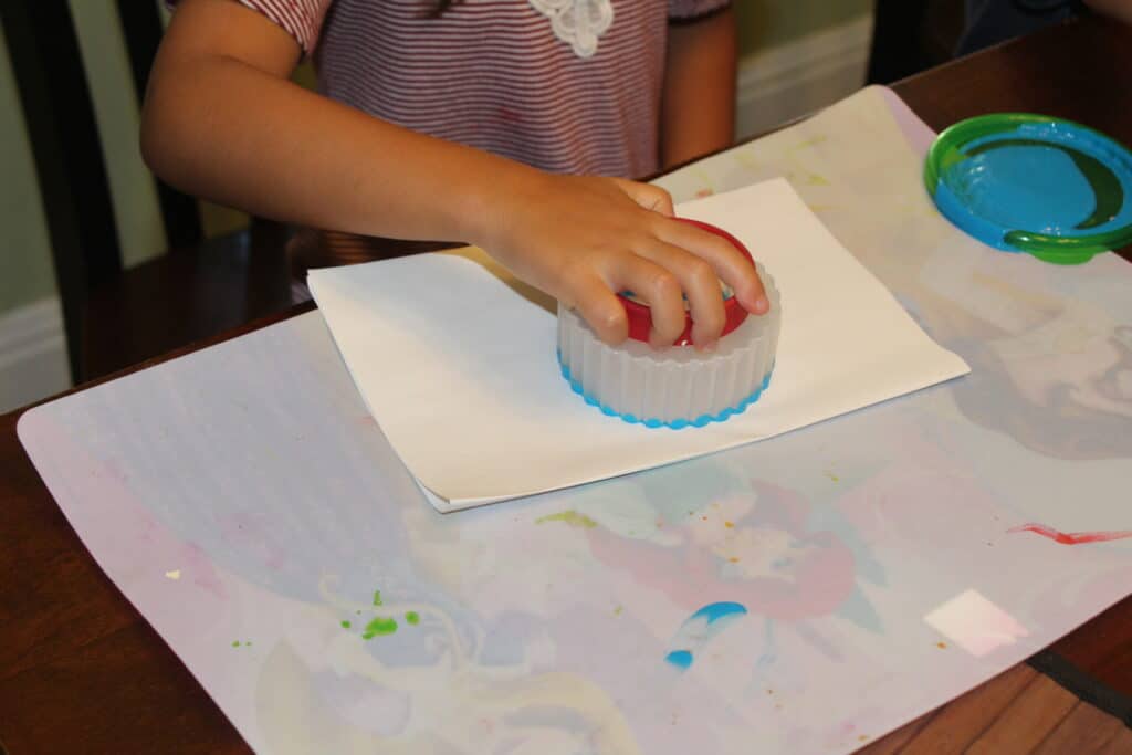 Stamp Art Project for Kids Using Cookie Cutters The Salty Mamas
