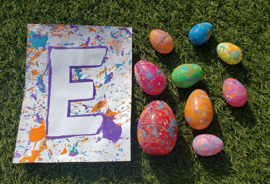 Easter egg process art