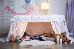 kids blanket fort