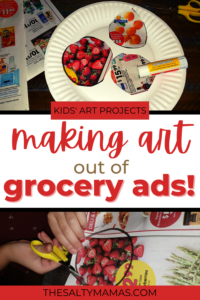 FREE Cutting and Pasting Activity Using Grocery Ads