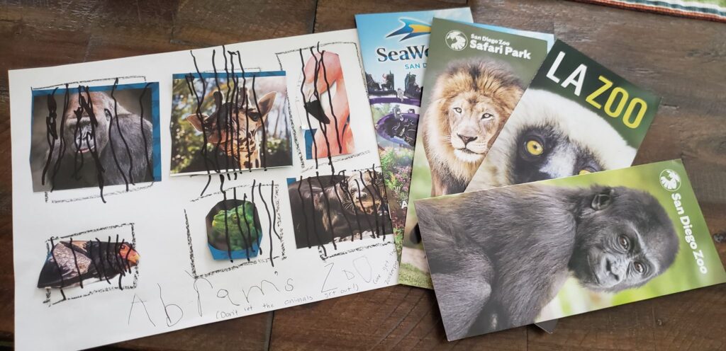 toddler zoo with brochures