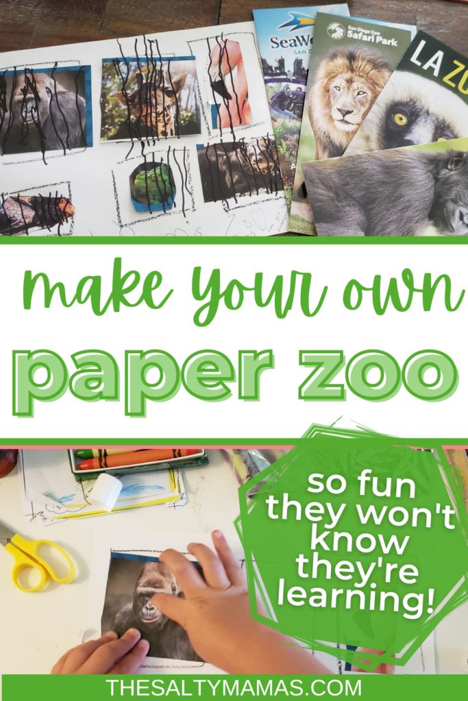 paper "zoo" text: make your own paper zoo