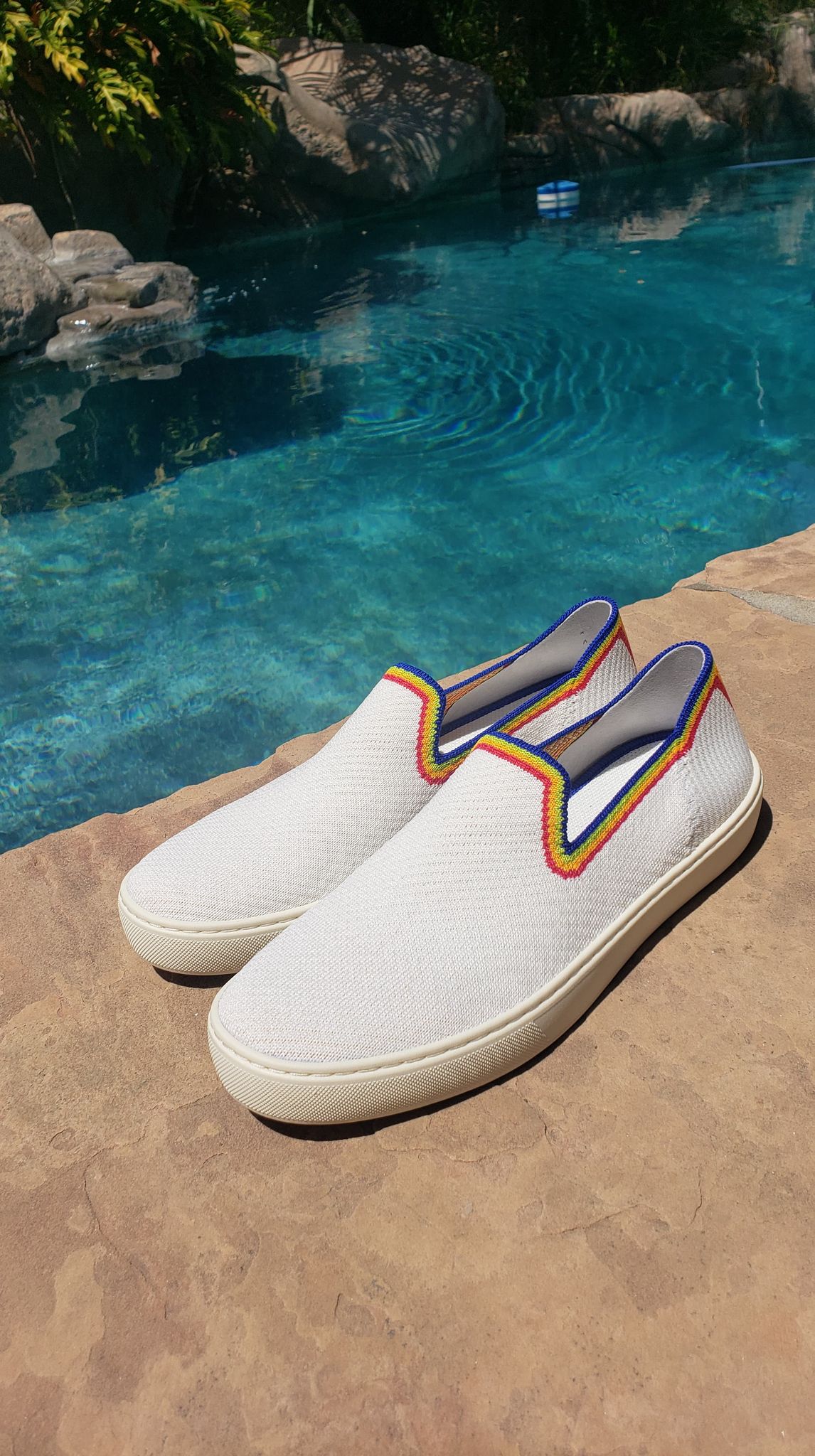 white rothys slip ons