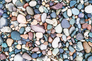rocks in various colors and sizes