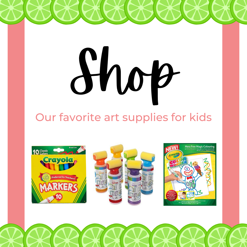 Shop our favorite art supplies for kids - click here!