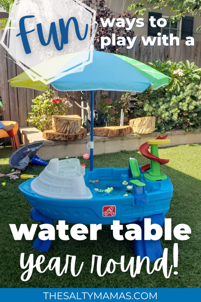 Fun ways to play with a water table year round