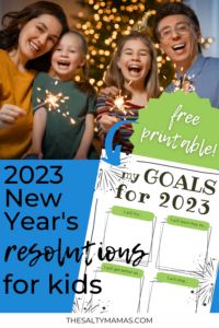 2023 New Year’s Resolutions Printable for Kids