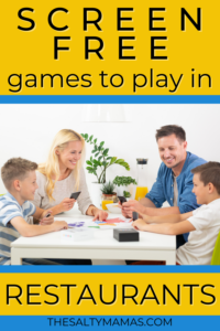 Screen Free Games to Play in Restaurants